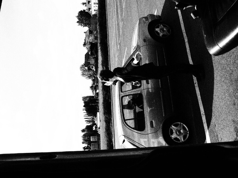  Hannah and early morning rays outside Paris. 10