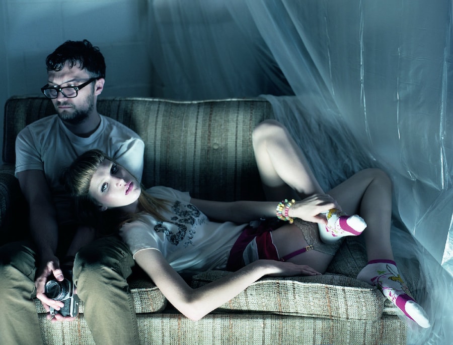 Derek wears t-shirt by Uniqlo, trousers by Ben She 6