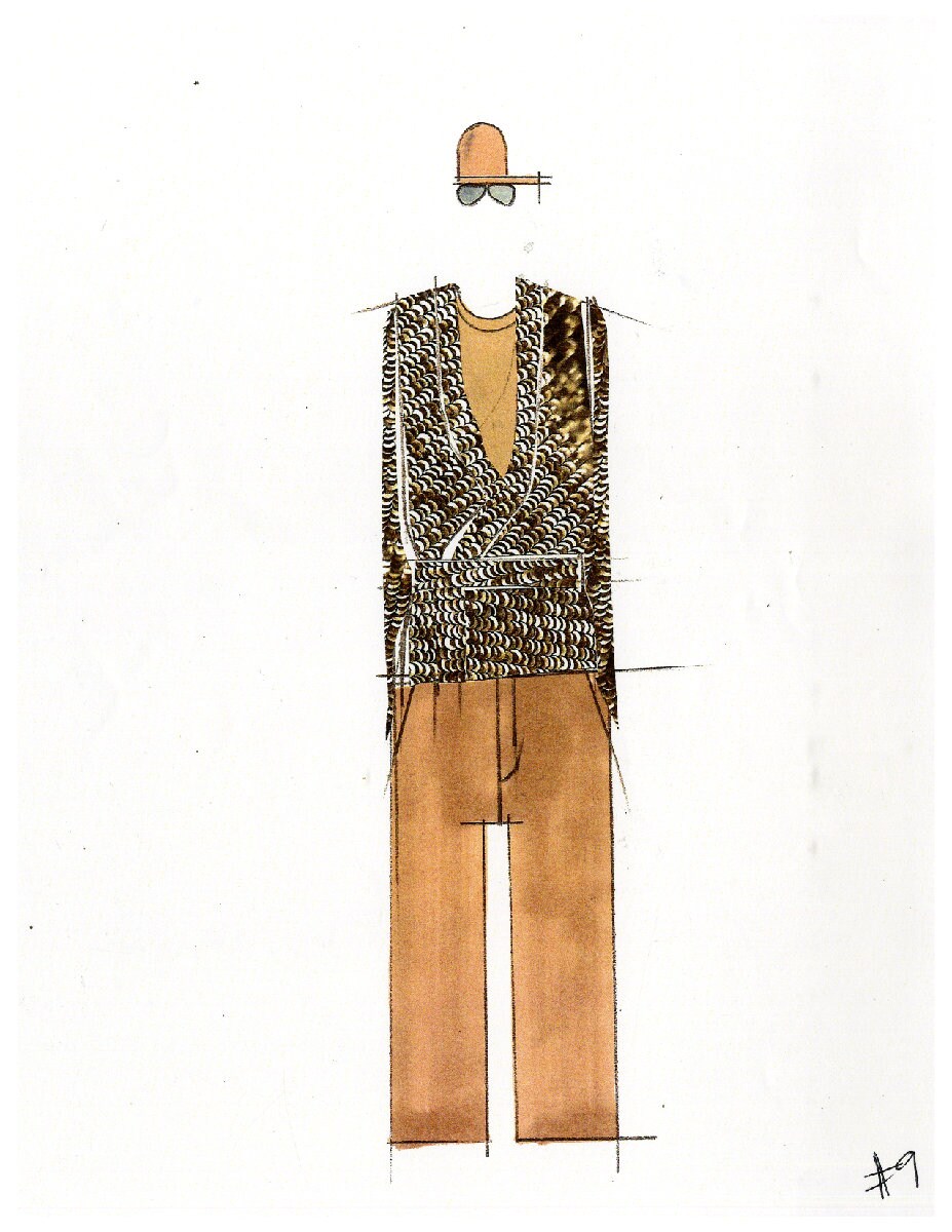 Exclusive preview sketch: Perry Ellis by Duckie Br