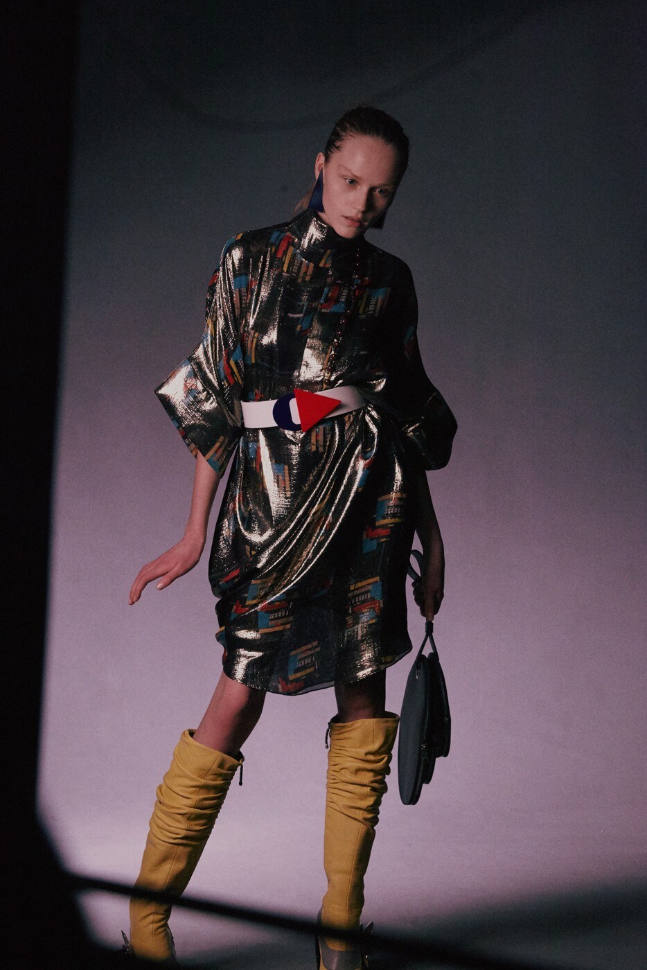 J.W.Anderson AW15, 80s, Soviet, Geometric, Knee High Boots