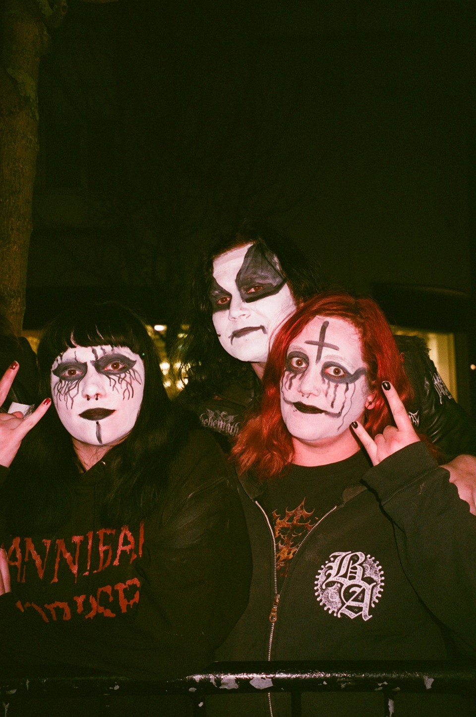 Capturing black metal fans in full 'corpse paint