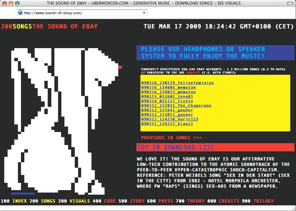 UBERMORGEN, The Sound of eBay (2008/2009) screenshot