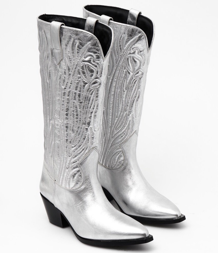  EMBROIDERED LEATHER COWBOY BOOTS